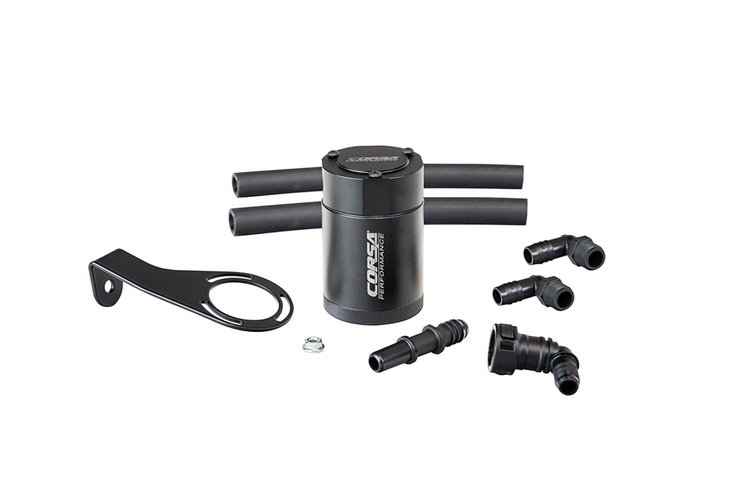 CC0018 Aluminum Oil Catch Can with Bracket Fits Select Ford Bronco with 2.3L Turbo Engine