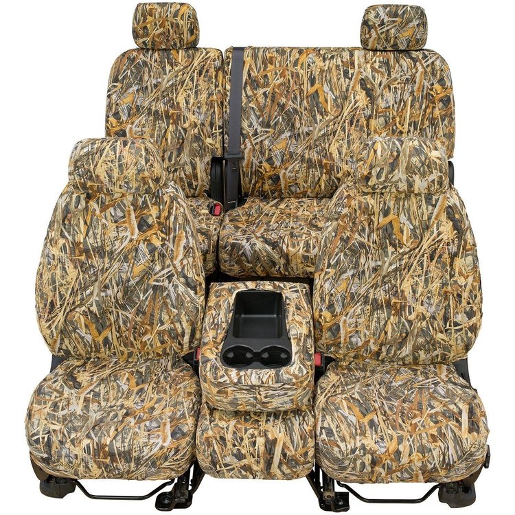 SeatSaver Custom Seat Cover True Timber Camo Flooded Timber w/Bucket Seat w/Adjustable Headrest w/o Seat Console