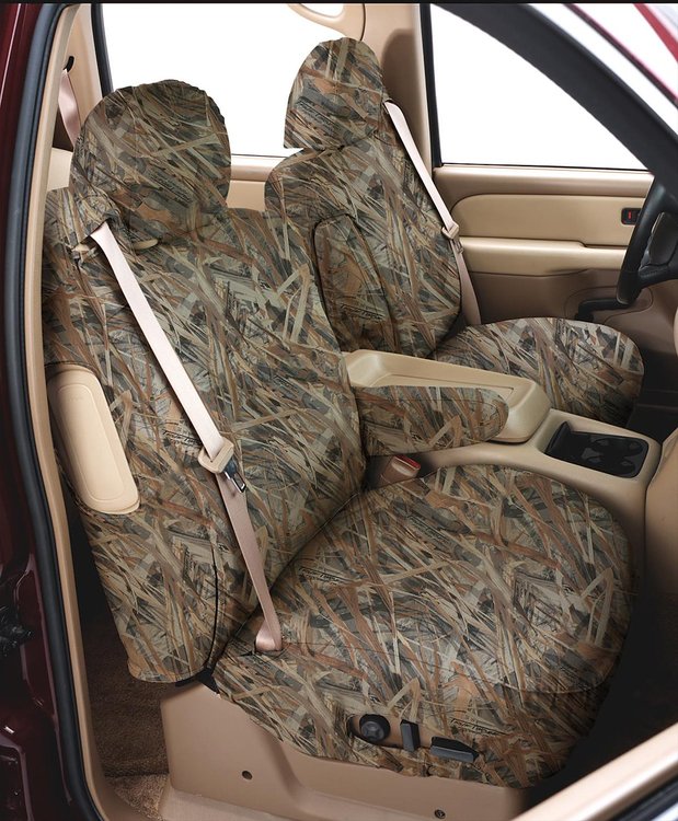 SeatSaver; Custom Seat Cover; True Timber Camo; Flooded Timber; w/40/20/40 Bench Seat; w/Adjustable