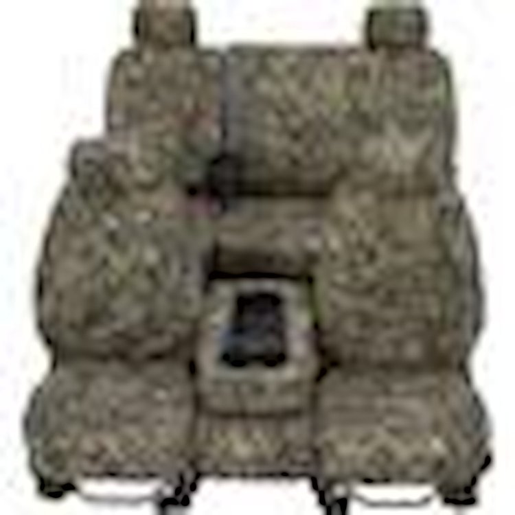 SeatSaver; Custom Seat Cover; True Timber Camo; Conceal Green; w/60/40 Bench Seat; w/3 Adjustable He