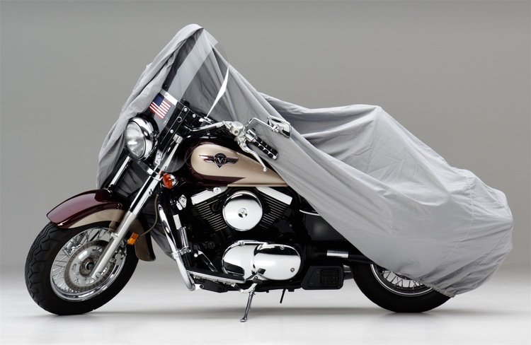 Pack Lite Full Cover Custom Motorcycle Cover WeatherShield HP Gray