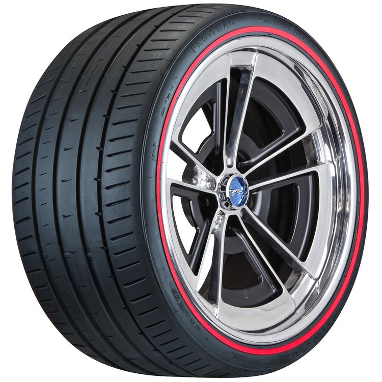 2025037 Pro-Trac Street Pro III Tire, 225/45ZR17 [Redline Sidewall]