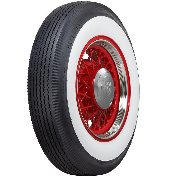 518102 Excelsior Roadster Radial Wide Whitewall Tire 600R16