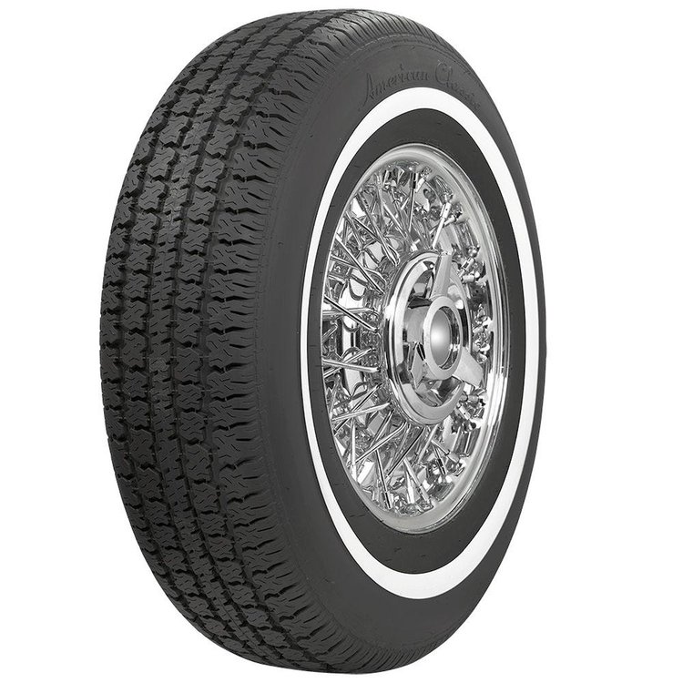 American Classic Collector Narrow Whitewall Radial Tire 195/75R15