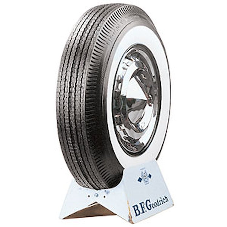 BFGoodrich Silvertown Whitewall Bias Ply Tire 670-15 ( 4.50" x 28.00" - 15" )