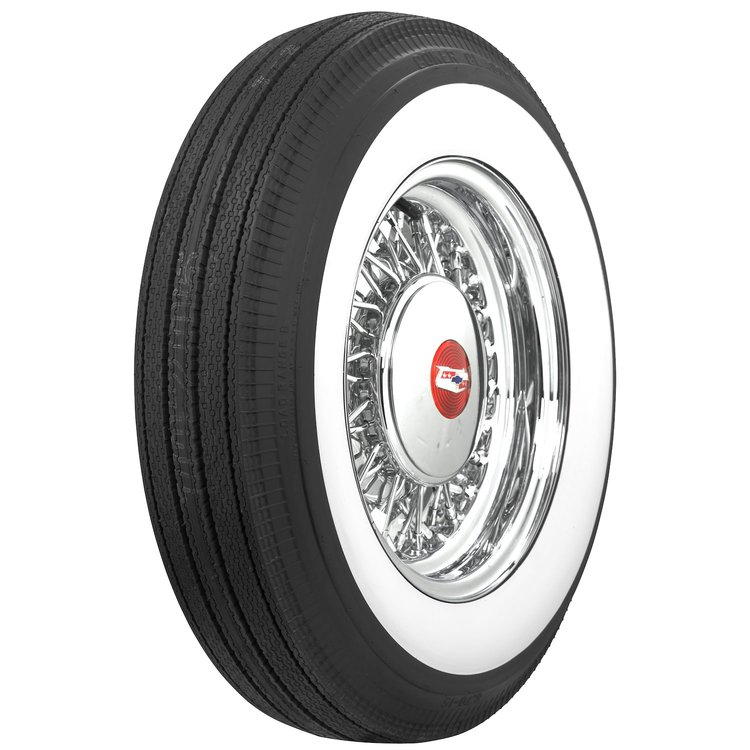 Coker Classic Wide Whitewall Bias Ply Tire 670-15 ( 4.5" x 27.25" - 15" )