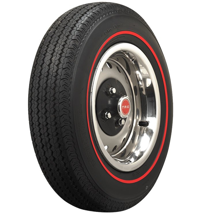 Coker Classic Vintage Sports Car Redline Radial Tire 185R15 ( 4.75" x 27" - 15" )