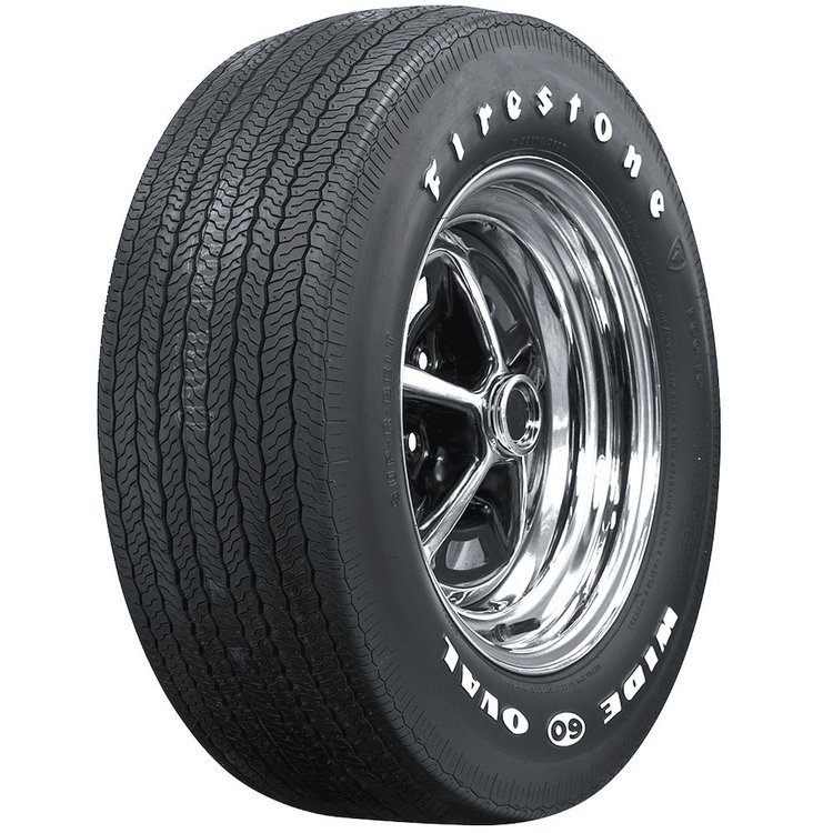 62480 Firestone Wide Oval Raised White Letter Tire F60-15