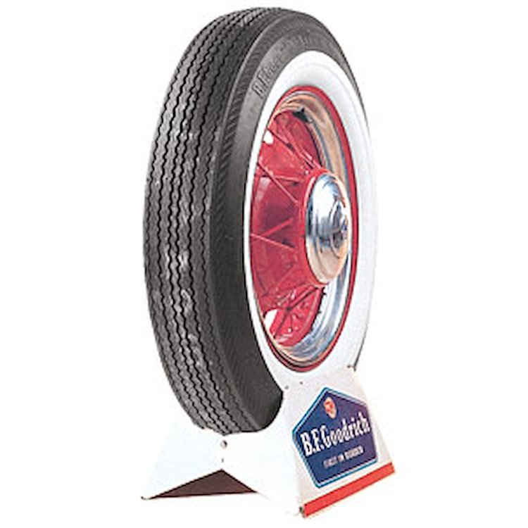 Coker BFGoodrich Silvertown Whitewall Bias Ply Tire 550-16   ( 4.43" x 26.88" - 16" )