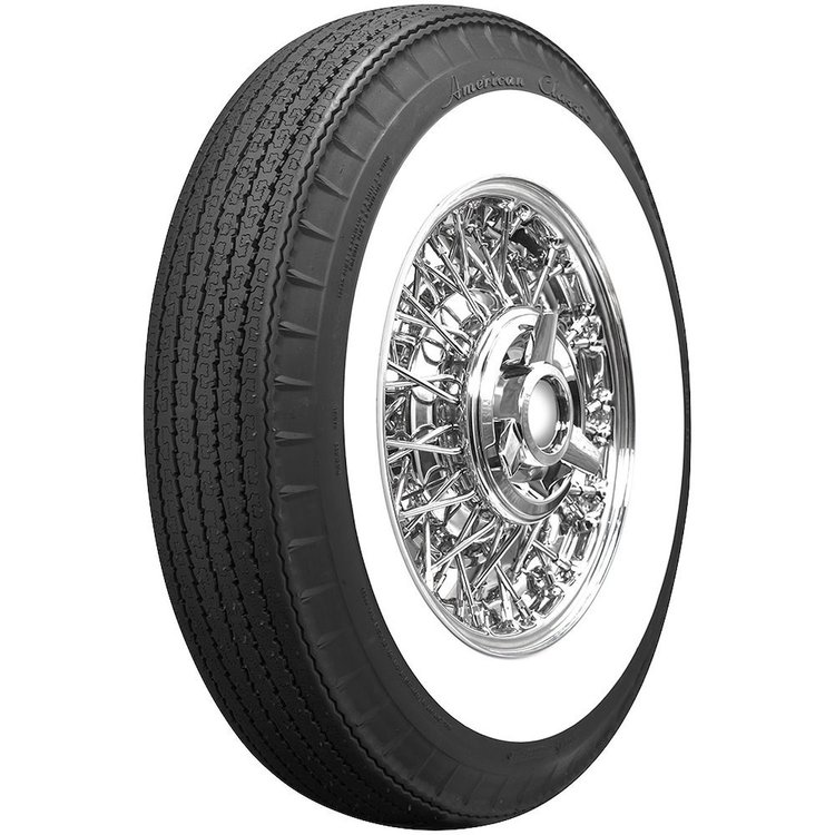 American Classic Bias Look Radial Whitewall Tire 750R14