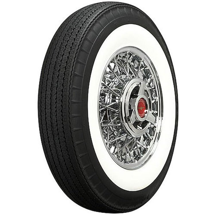 American Classic Bias Look Radial Whitewall Tire 800R15