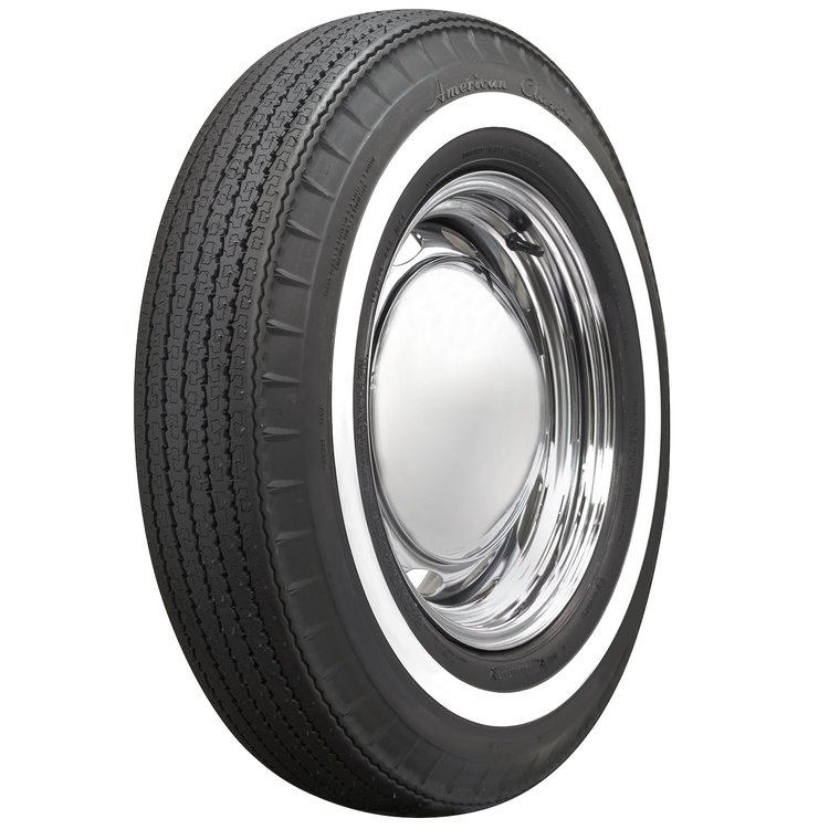 700318 Tire, American Classic Radial, 1-Inch Whitewall, 750R14