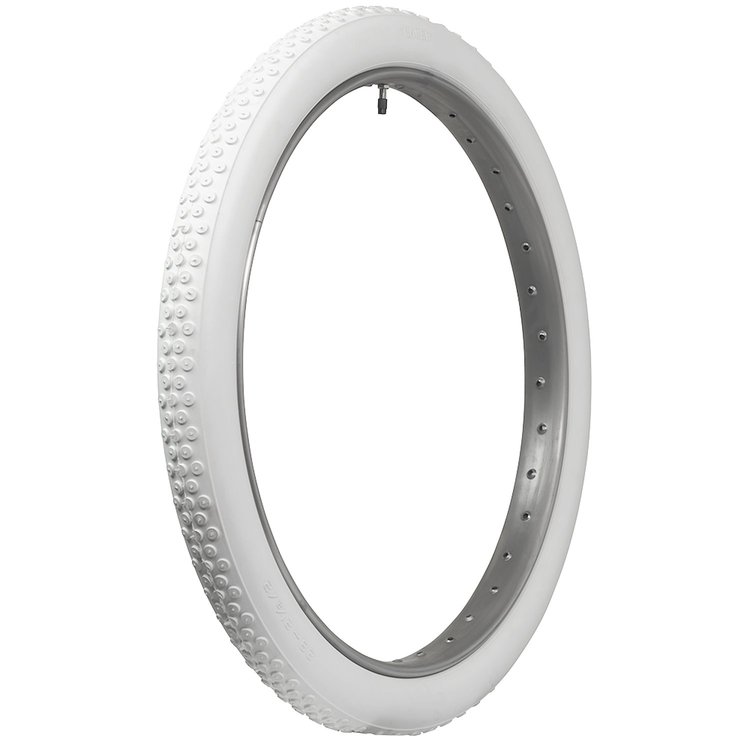 74690 Tire, Coker Classic Cycle Cl-Incher, All White Button Tread, 26x3