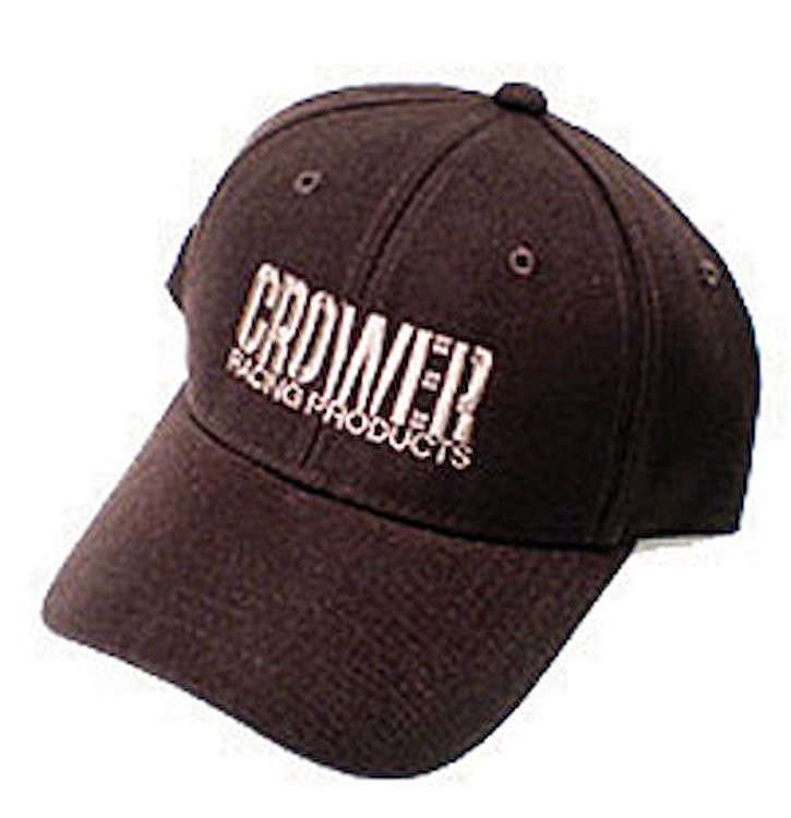 CAP BLACK WOOL W/WHITE CROWER PERFORMANCE PRODUCTS LOGO