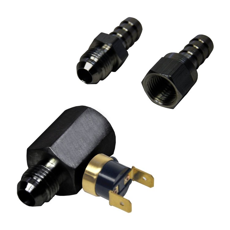 In-Line Fan Control Thermostat -6AN / 3/8" Hose