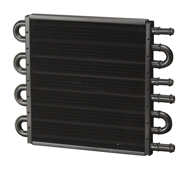 4 & 4 Pass Dual Circuit Cooler, 11/32" & 1/2" Barb