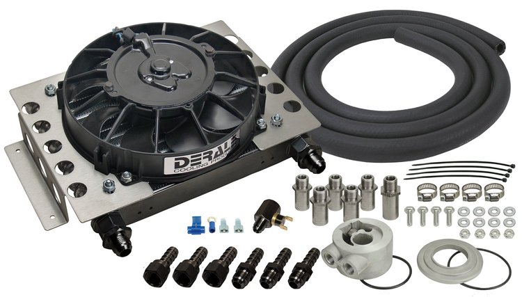 Atomic-Cool Engine Oil Cooler Kit Cooler Inlet Size: -8AN