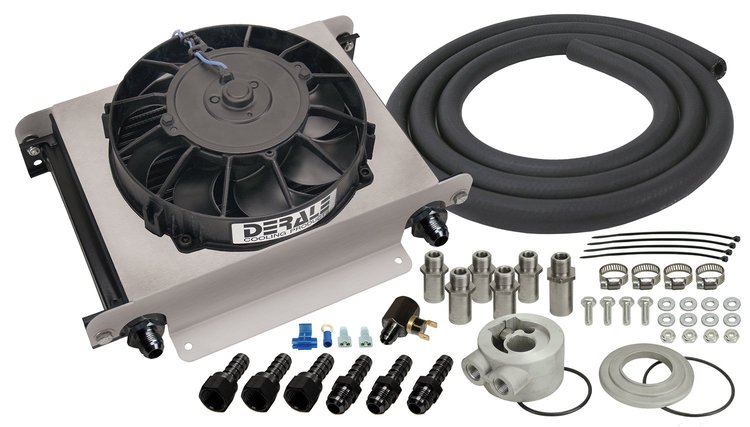 Remote Mount Fluid Cooler Kit -8AN Inlets