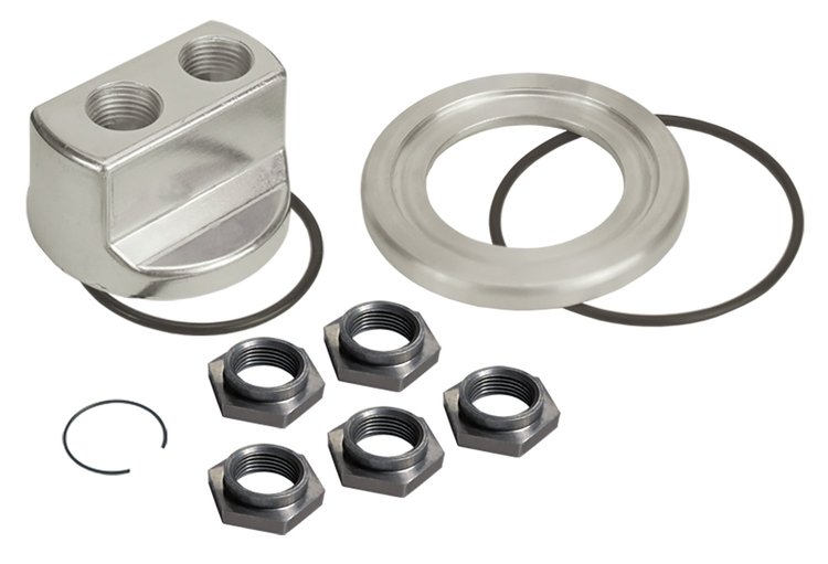 Spin-On Adapter Dual 1/2" NPT Ports