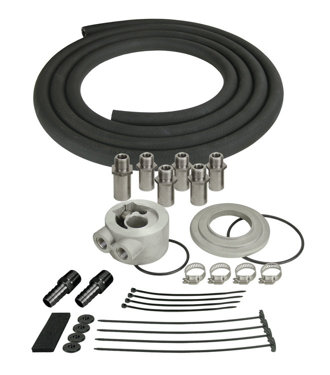 Single Oil Filter Mount 1/2" NPT Ports RT 3/4"-16