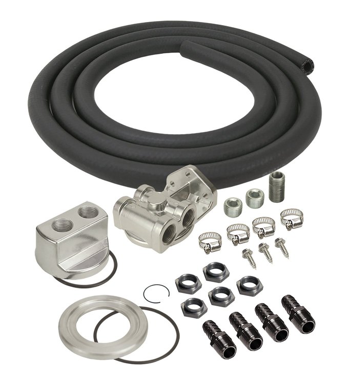 Remote Oil Filter Kit Single Filter Mount