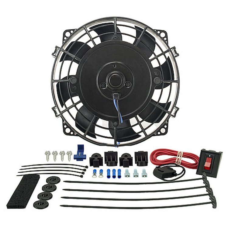 7" Tornado Electric Fan - Premium Hardware Kit 400 CFM