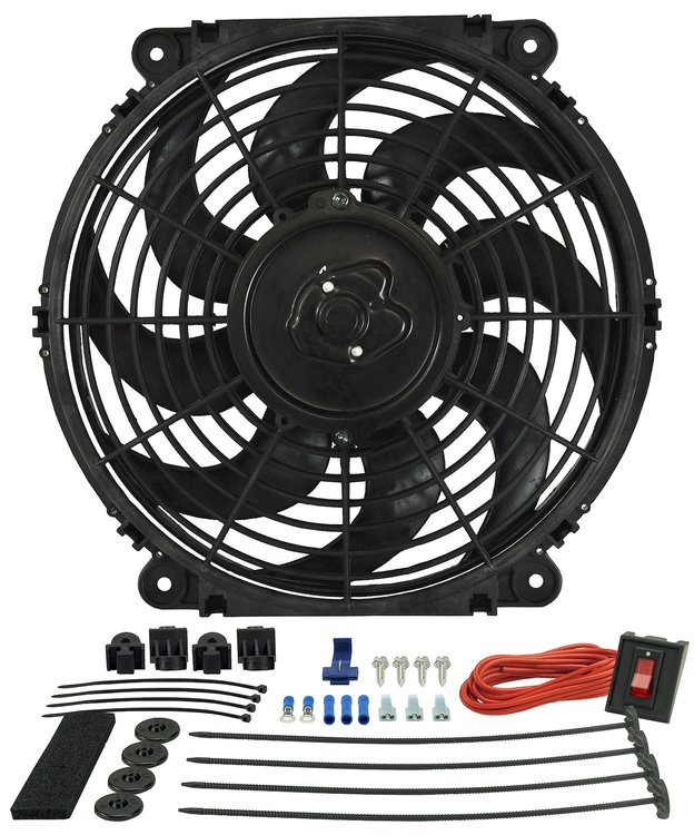 12" Tornado Electric Fan - Premium Hardware Kit 880 CFM