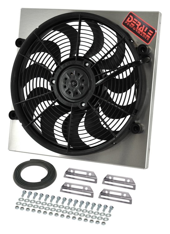 Dual Speed Electric Puller Fan with Aluminum Shroud Universal Fit