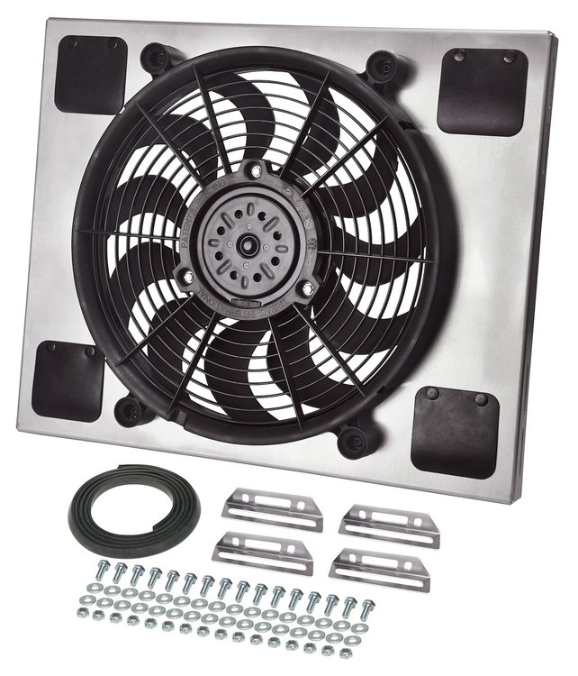 Single Speed Electric Puller Fan with Aluminum Shroud Universal Fit