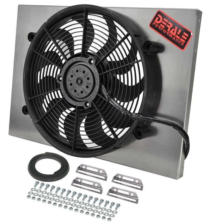 Dual Speed Electric Puller Fan with Aluminum Shroud Universal Fit