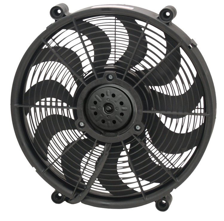 16917 17 in. High Output Single Radiator Pusher/Puller Fan with Standard Mount Kit