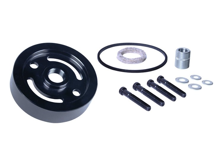 GM Canister Filter to Spin-on Filter Adapter, Bolt-On Design