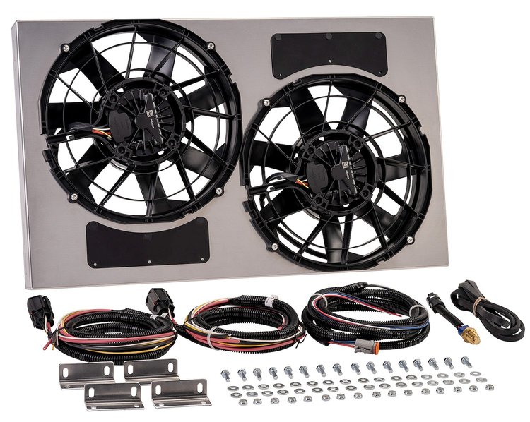 PWM Dual Electric Fan Powerpak Assembly [28 1/8 in. W x 17 in. H]