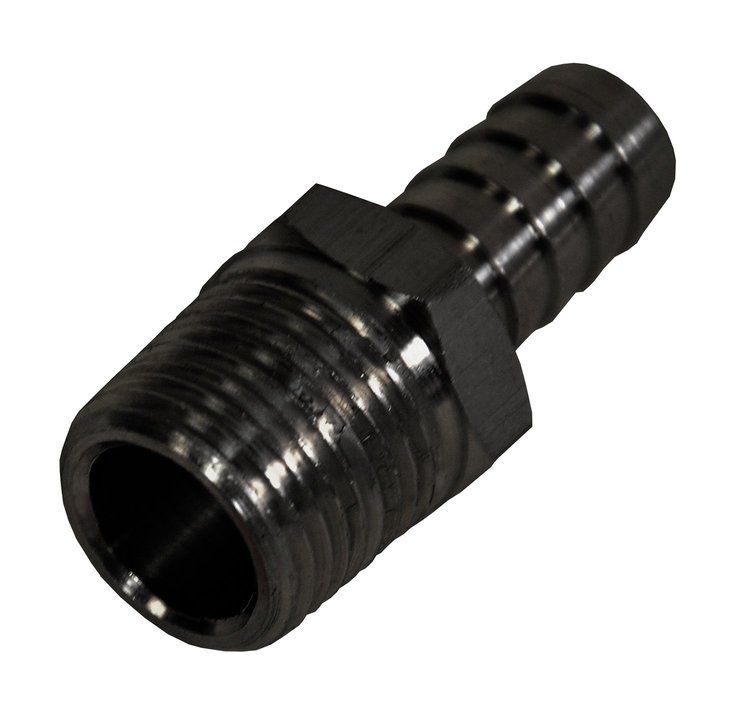Barb Straight Hose Fitting 1/2 NPT Male x 1/2 Barb