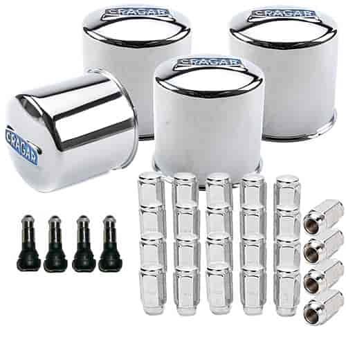 Wheel Installation Kit Includes: (4) 4.25" Bore Closed Center Caps
