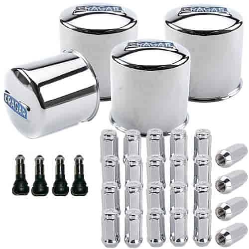 Wheel Installation Kit Includes: (4) 4.25" Bore Closed Center Caps