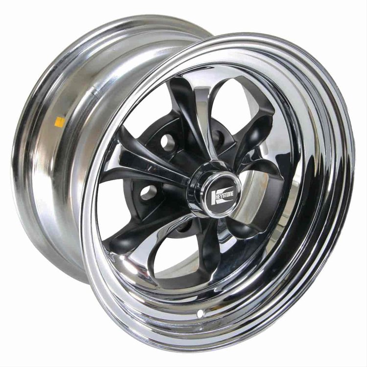 Keystone Klassic Wheel Size: 15" x 8" Bolt Pattern: 5 x 4-1/2" , 4-3/4" & 5"