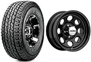 WHEEL & TIRE PACKAGE Includes: 4 -Cragar Soft 8 Wheel- 15" x 8"