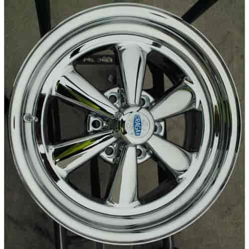 61C Series S/S 6 Spoke Chrome Wheel Size: 17" x 8"
