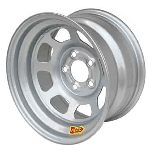 50 Series 15" x 12" Silver Roll-Formed Race Wheel