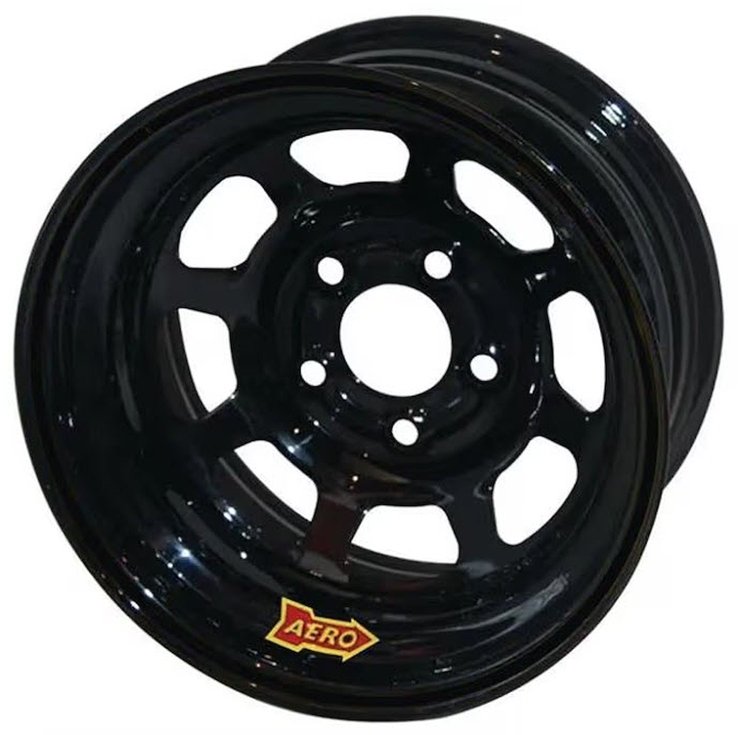 51 Series 15" x 8" Black Spun-Formed Race Wheel
