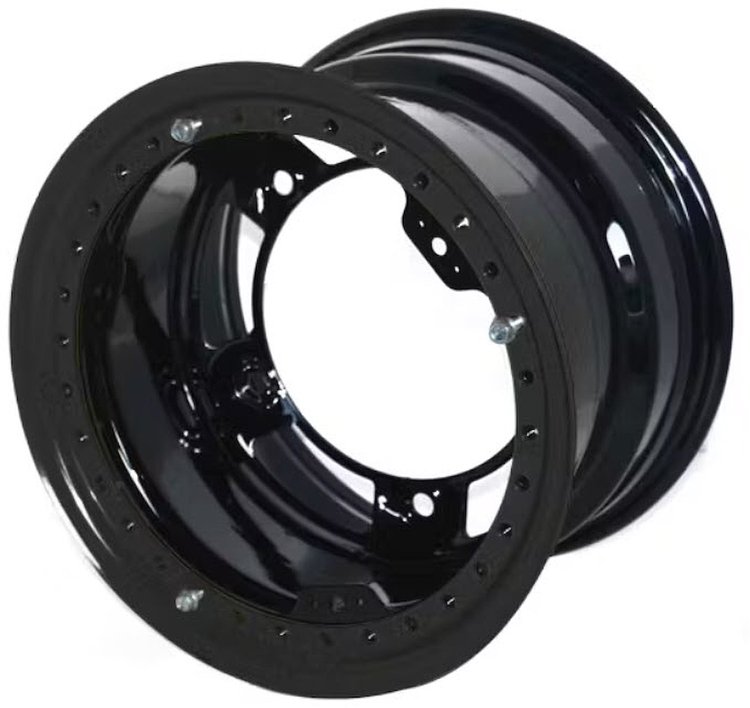 53 Series 15" x 8" Black Roll-Formed Beadlock Race Wheel