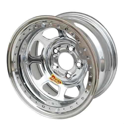 53 Series 15" x 12" AEROBrite Chrome Roll-Formed Beadlock Race Wheel