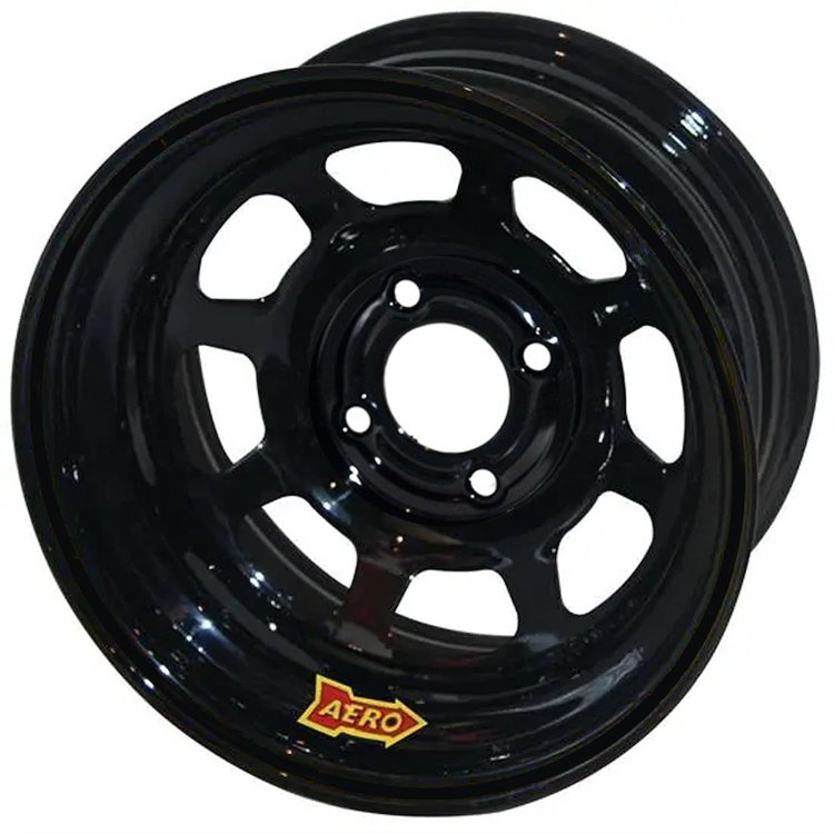 55 Series 15" x 10" Black Roll-Formed Race Wheels