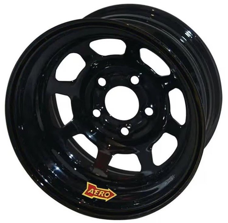 58 Series 15" x 8" Black Roll-Formed Race Wheel