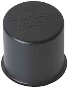 Steel Push Through Center Cap Black