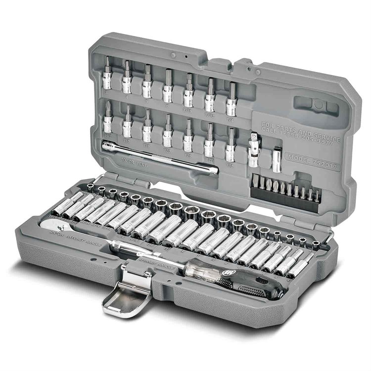 66-Piece 1/4 in. Drive SAE/Metric Master Mechanics Tool Set