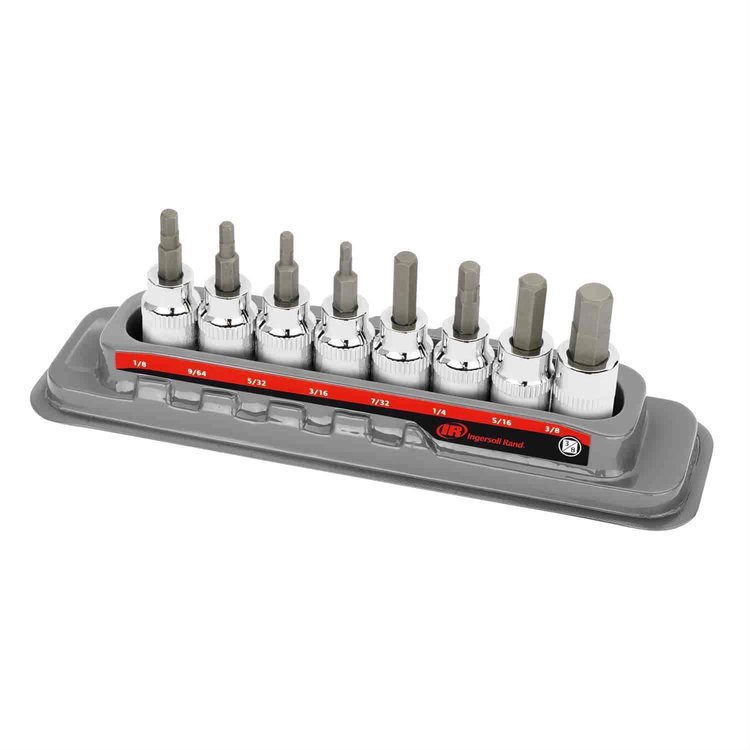 8-Piece SAE Hex Bit Socket Set - 3/8 in. Drive