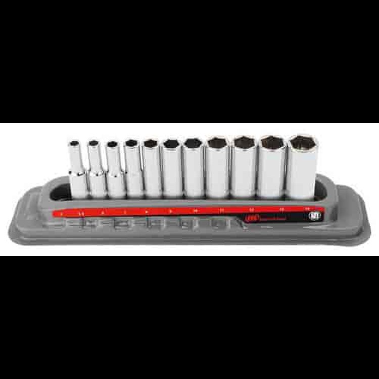 11-Piece 1/4 in. Drive Deep Metric Socket Set