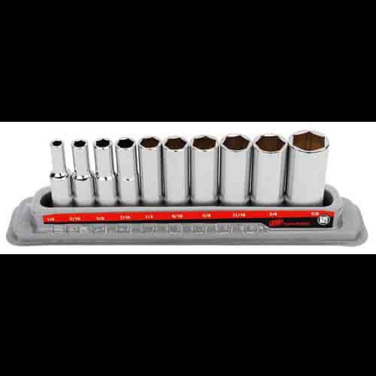 10-Piece 3/8 in. Drive Deep SAE Socket Set